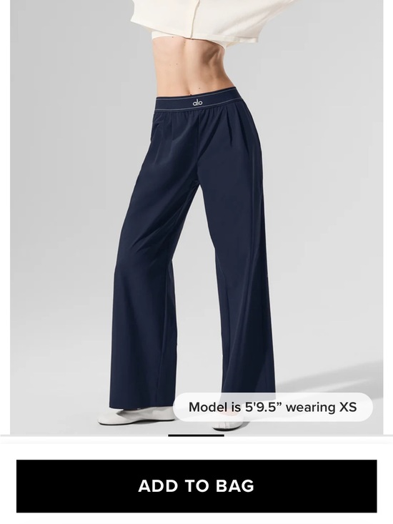 ALO Yoga Pants - ALO Yoga Women's Wide Leg Pants in Navy